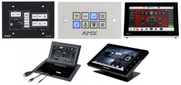 dalles tactiles extron amx crestron automate