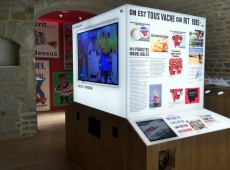 muséographie murs d'images écrans interactifs